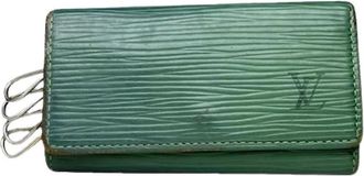 Louis Vuitton Pre-owned Leren Portemonnee - Dames - Vintage Accessoires - Groen - ONE Size - Leer - Vintage