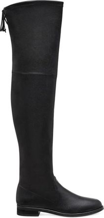 Stuart Weitzman Bold Stretch Overknee-laars - Dames - Over de knie laarzen - Zwart - 36 EU - Leer - Schoenen