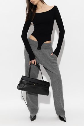 Entire studios Elastic Bodysuit, Womens, Black