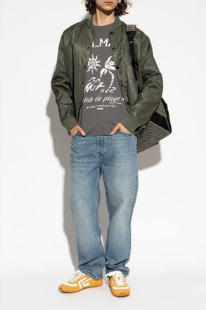 Balmain T-shirt With Print, Mens, Grey