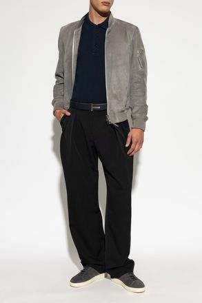 Tom Ford Suede Bomber Jacket, Mens, Grey