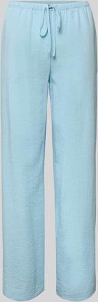 Moss Copenhagen Straight Fit Hose aus Viskose-Mix Modell Daria in Hellblau, Gr&ouml;&szlig;e XL