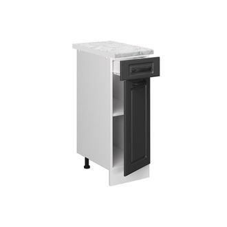 Vicco Mueble Bajo De Cocina R-line, Antracita Casa De Campo, 30 Cm Et M&aacute;rmol
