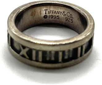 Tiffany & Co. Atlas Silver 925 Band Ring (Pre-Owned)