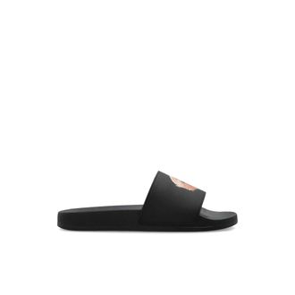 Palm Angels Logo Ciabatte - - Shoes - Uomo - Nero - 41 EU