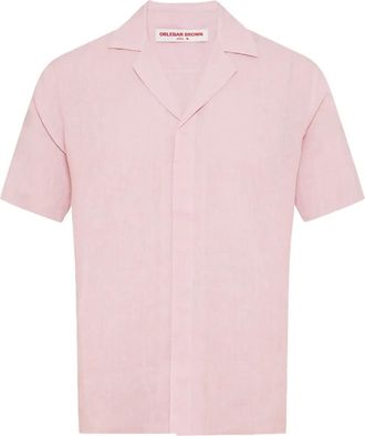 Orlebar Brown Maitan overhemd - Roze