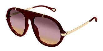 Chlo&eacute; CH0357S 004 Womens Sunglasses Burgundy Size 58