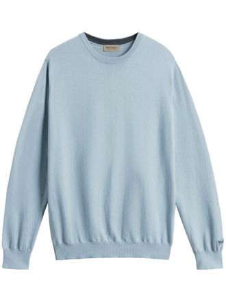 Woolrich Logo Cotton Crewneck Clothing