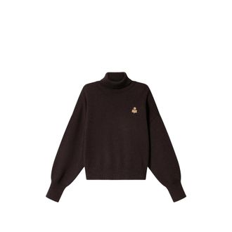 Isabel Marant Nasha Logo-embroidered Roll-neck Sweater