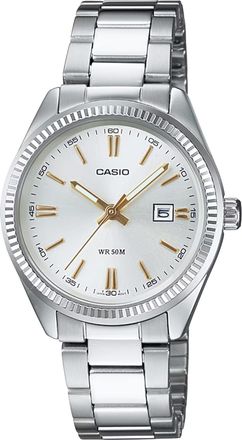 Casio Womens Classic Silver Dial Stainless Steel Analog Watch - LTP-1302D-7A2V