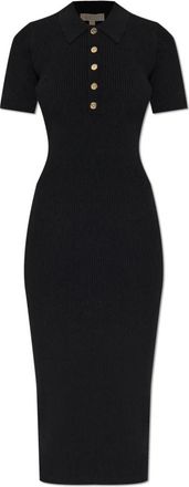 Michael Kors Geribbelde bodycon jurk - Dames - Casual kleedjes - Zwart - XS - Kleedjes