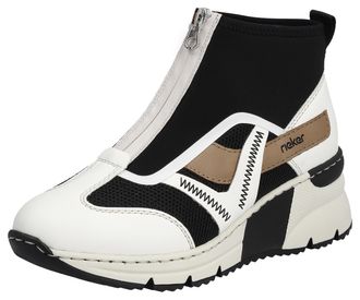 Rieker Schlupfboots, Keilabsatz, Sneaker, High Top-Sneaker mit modischen Ziernähten