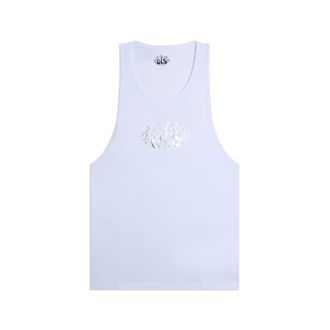 Freddy Canotta Donna Regular in Cotone con Logo VIS Argento