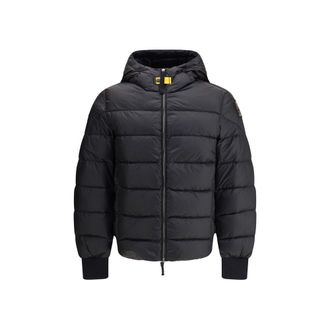 Parajumpers Black Polyamide Jacket Mens Coat