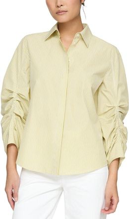 Lafayette 148 New York Ruched Sleeve Shirt