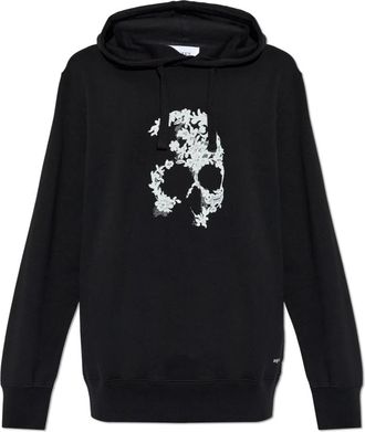 Alexander McQueen Sweatshirt met een opvallend schedelmotief - Heren - Hoodies - Zwart - S - Katoen - Hoodies & sweatvesten