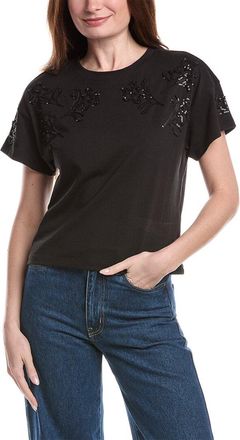 Rag & Bone Rag & Bone Beaded Floral Kelly Boxy T-Shirt