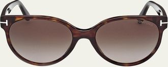 Tom Ford Rhonda-02 Acetate Cat-Eye Sunglasses