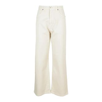 Federica Tosi Wide Trousers, female, White, W28, Stylish Trousers for Women