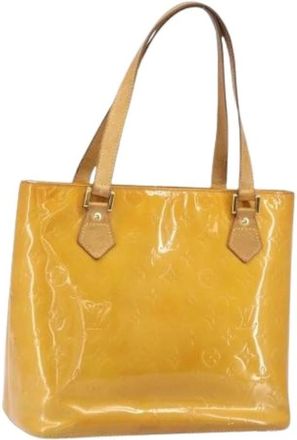 Louis Vuitton Pre-owned Vintage Handtas - Dames - Vintage Shopper - Geel - ONE Size - Leer - Vintage