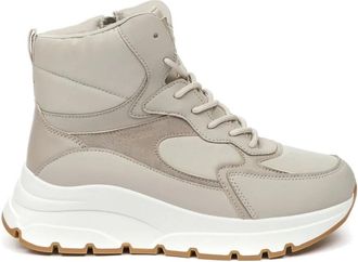 Crosby Beige Casual Booties voor Vrouwen - Dames - Winterlaarzen - Beige - 37 EU - Wol - Schoenen