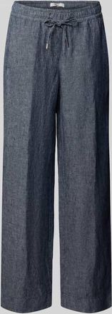 Brax Brax Regular Fit Weite Hose aus reinem Leinen Modell FARINA in Blau, Gr&ouml;&szlig;e 34K