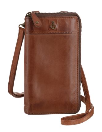 Harbour 2nd Geldb&ouml;rse HARBOUR 2ND Lina, Damen, braun (charming cognac), Leder, washed, Basic, Kleinlederwaren Geldb&ouml;rse, Geldbeutel Portemonnaie mit RFID-Technolo