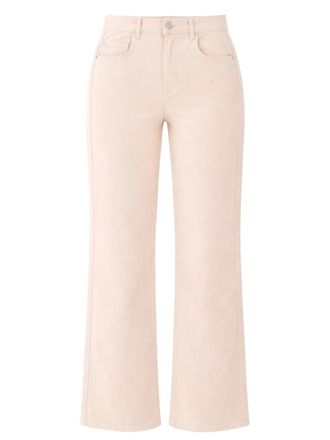 Isabel Marant Beige Straight High Rise Jeans