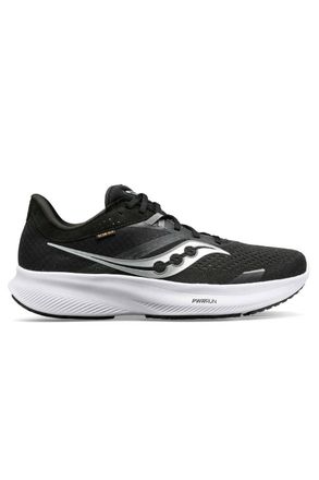 Saucony Womens Ride 16 Running Shoes In Black/white