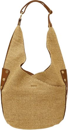 Hammitt Hammitt Tom Zip Cocoa Raffia Gold Lrg