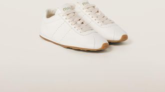 Miu Miu Plume nappa leather sneakers