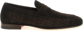 Santoni Carlo Loafers - Heren - Loafers - Bruin - 42 1/2 EU - Su&egrave;de - Schoenen