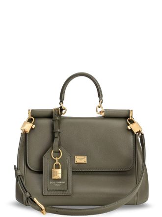 Dolce & Gabbana My Sicily Leather Crossbody Bag
