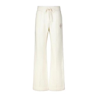 Casablanca Broeken, Heren, Wit, M, Wol, Glitter Logo Wollen Trainingsbroeken