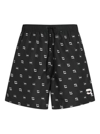 Karl Lagerfeld Ikon swim shorts - Black