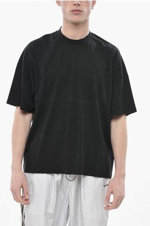 BONSAI ANTONIA X BONSAI Solid-Color Crewneck T-Shirt with Back Prin size S