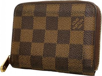 Louis Vuitton Ebene Coin Purse/Coin Case (Pre-Owned)