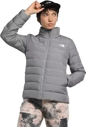 The North Face Aconcagua 3 Puffer Jacket Womens XS Gray Full Zip Classic APP1288
