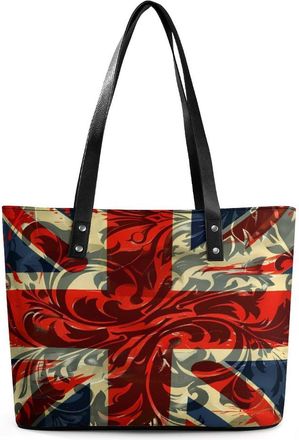 Generic Union Jack UK British Flag Tote Bags for Women Cute Shoulder Purses Handbags