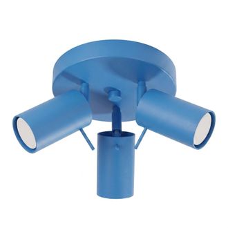Sollux Lighting Plafone azul claro acero alt. 14.5 cm