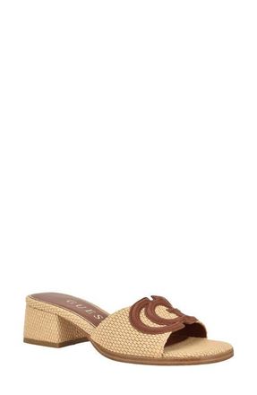 Guess Cerinna Block Heel Sandal in Light Natural at Nordstrom, Size 9.5
