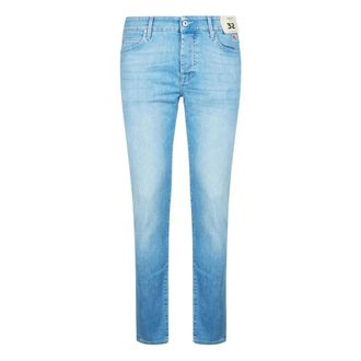 Roy Rogers Slim-fit Jeans, male, Blue, Size: W33 New 529 Soft Elast Penelope Jeans