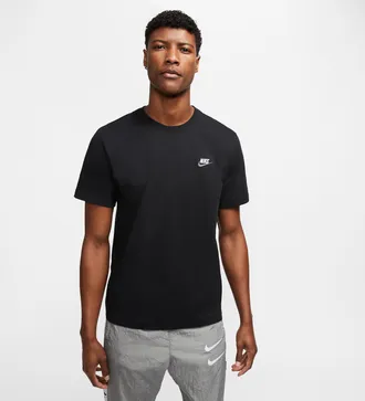 Nike Mens Nike Sportswear Club T-Shirt in Black | AR4997-014