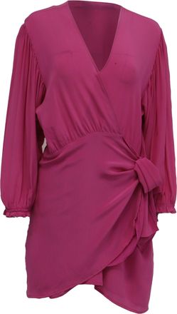 Iro Iro Robe Mini Dress in Pink Silk