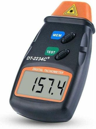 OEM Tachimetro Digitale, Tachimetro Senza Contatto, Tachimetro Digitale Lcd, Intervallo Di Misurazione 2,5 Rpm-99.999 Rpm, Con 3 Strisce Riflettenti E Bor