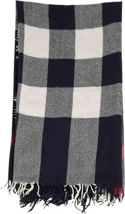 Burberry Pre-owned Wollen Sjaal - Heren - Vintage Accessoires - Veelkleurig - ONE Size - Wol - Vintage