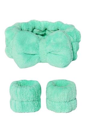 SLEEK'E Let it Drip Headband and Wristbands in Mint at Nordstrom