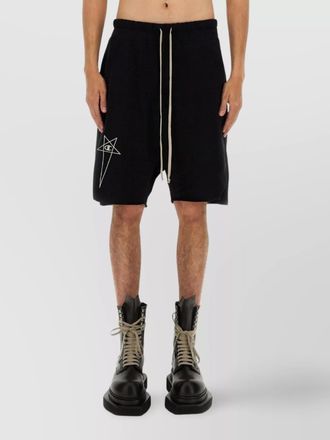 Rick Owens cotton drop-crotch shorts