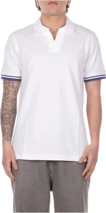 Fay Polo Logo frontale - Heren - Polos - Wit - XL - Katoen - Tops
