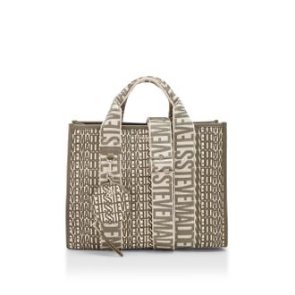 Steve Madden Womens Optic Bag Khaki Fabric - One Size